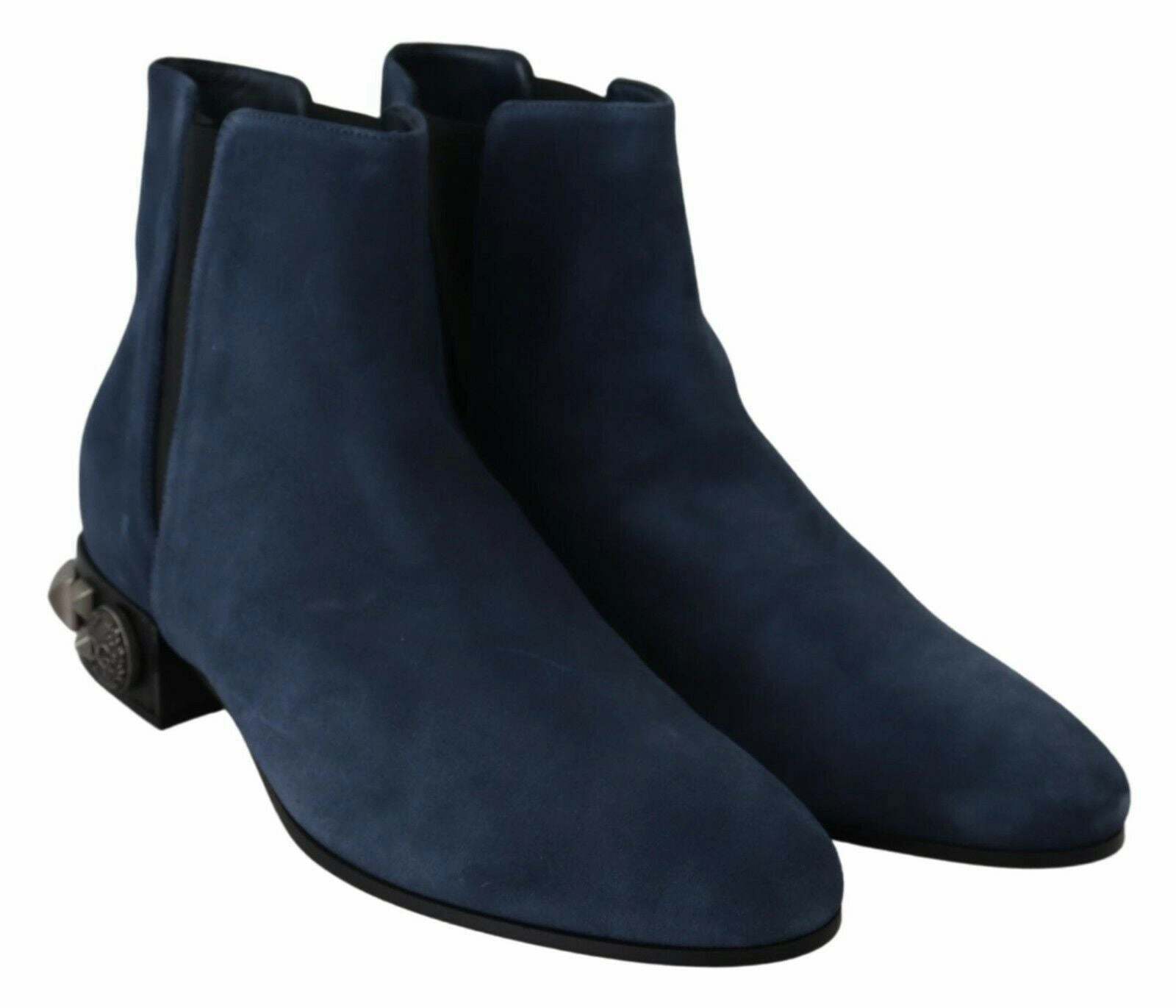 Dolce & Gabbana Chic Suede Mid-Calf Boots with Stud Women's Details