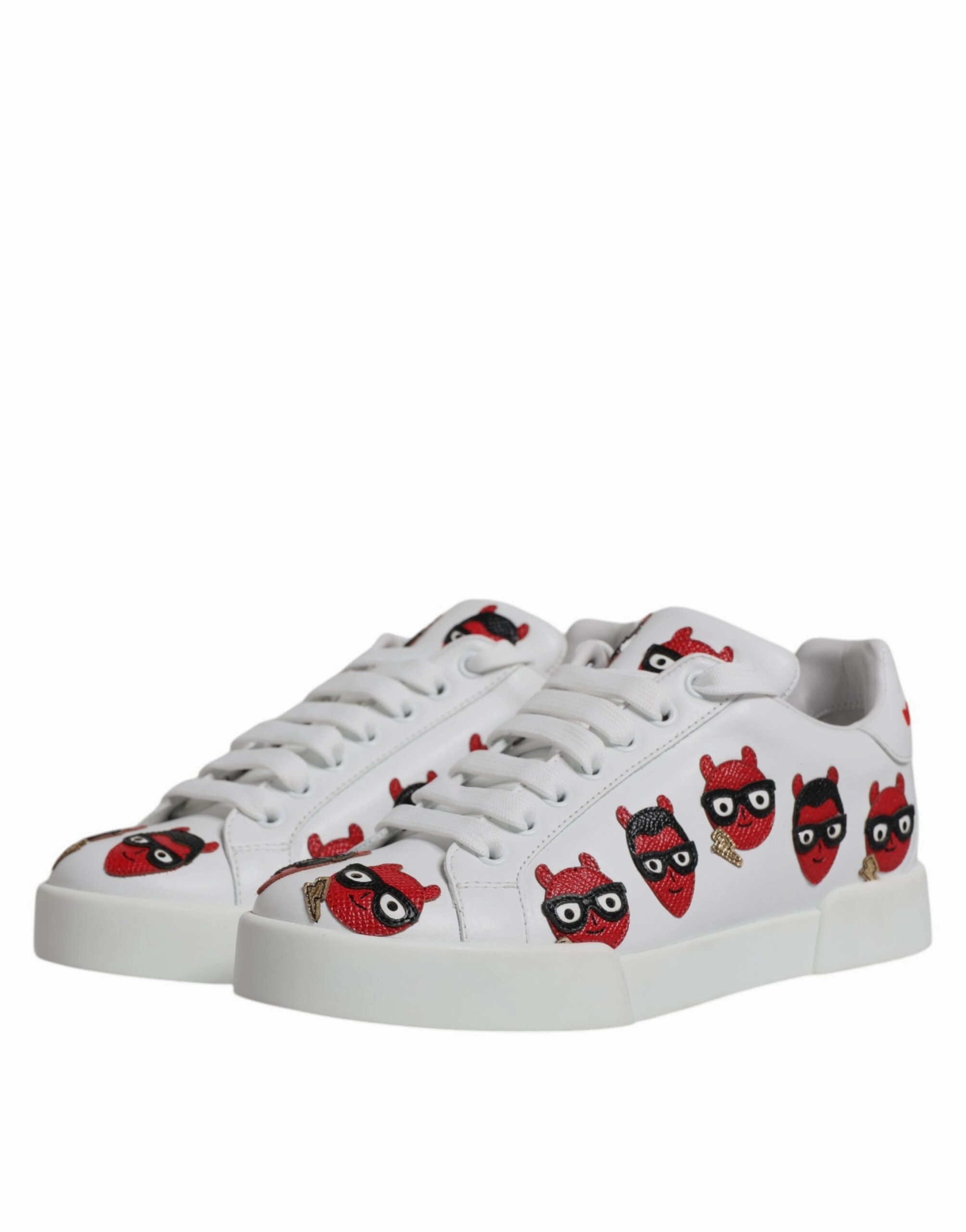 Dolce & Gabbana Devil Face Portofino Sneakers Women's Shoes