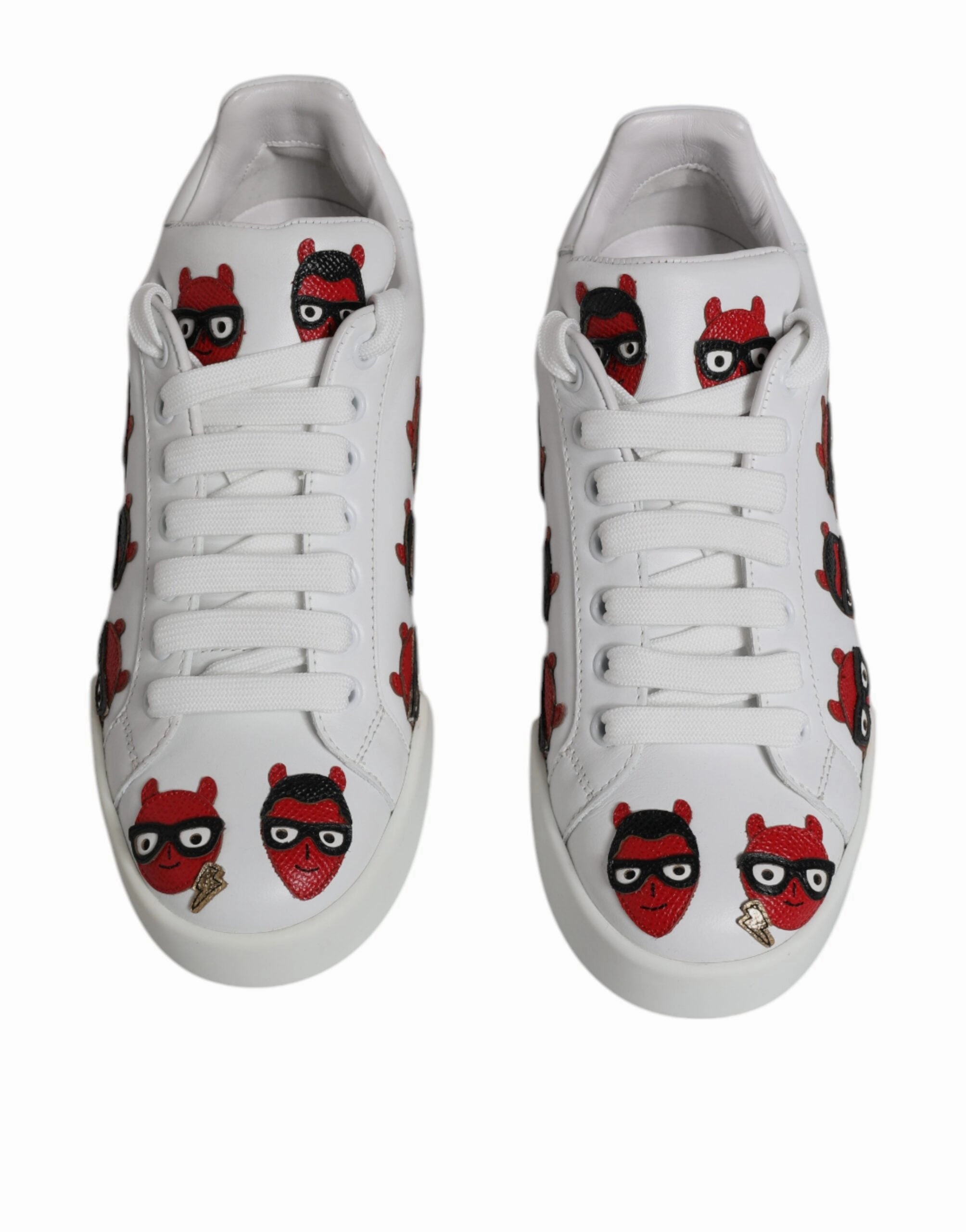 Dolce & Gabbana Devil Face Portofino Sneakers Women's Shoes