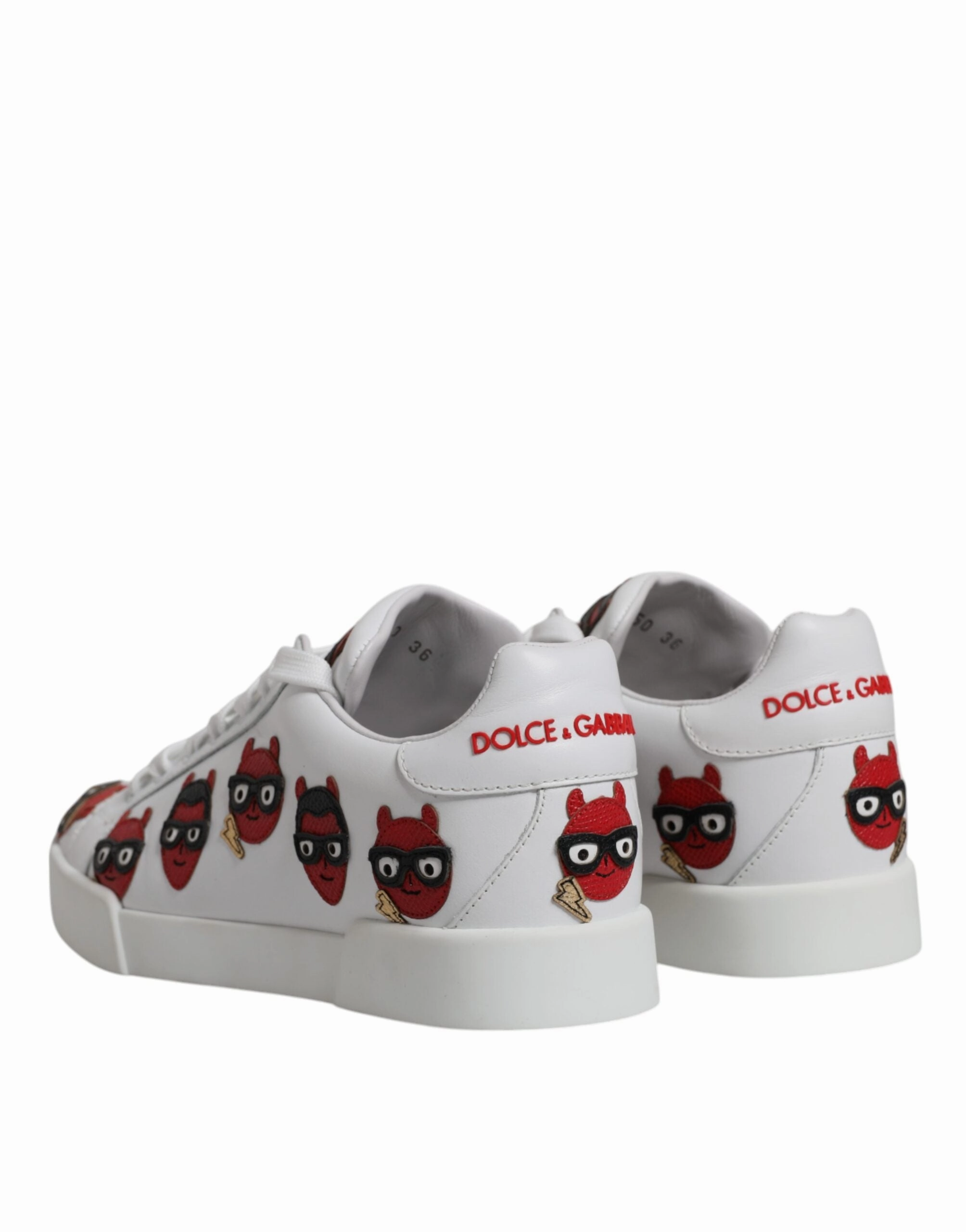 Dolce & Gabbana Devil Face Portofino Sneakers Women's Shoes