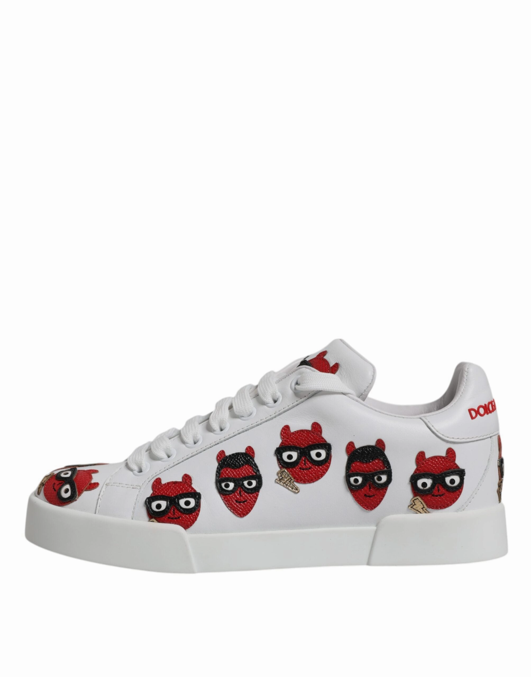 Dolce & Gabbana Devil Face Portofino Sneakers Women's Shoes