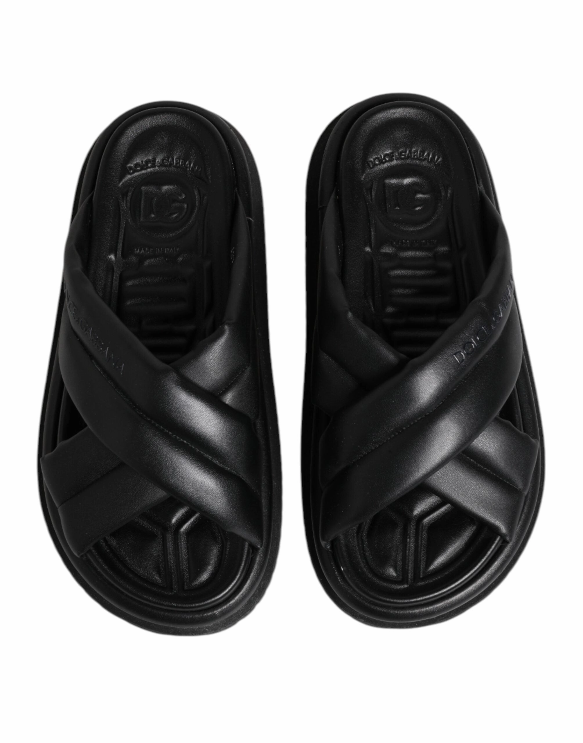 Dolce & Gabbana DG Logo Slides Sandals Beachwear Men's Shoes (Pre-Owned)