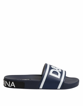 Dolce & Gabbana DG Logo Slides Sandals Beachwear Men's Shoes Discount Mens Beach Sandals