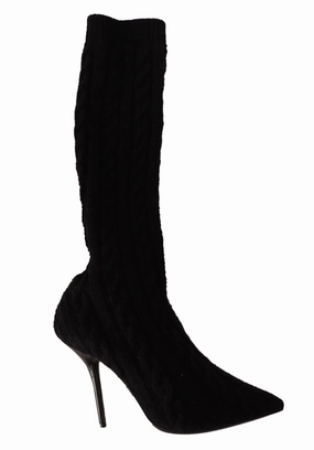 Dolce & Gabbana Elegant Stretch Sock Boots in Women's Promo on Womens Fashionable Boots