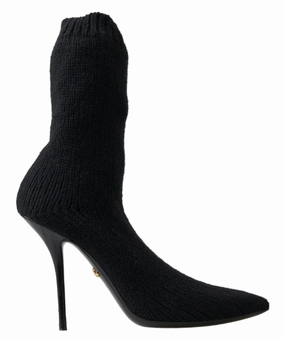 Dolce & Gabbana Elegant Viscose Mid-Calf Women's Boots Promo on Womens Fashionable Boots