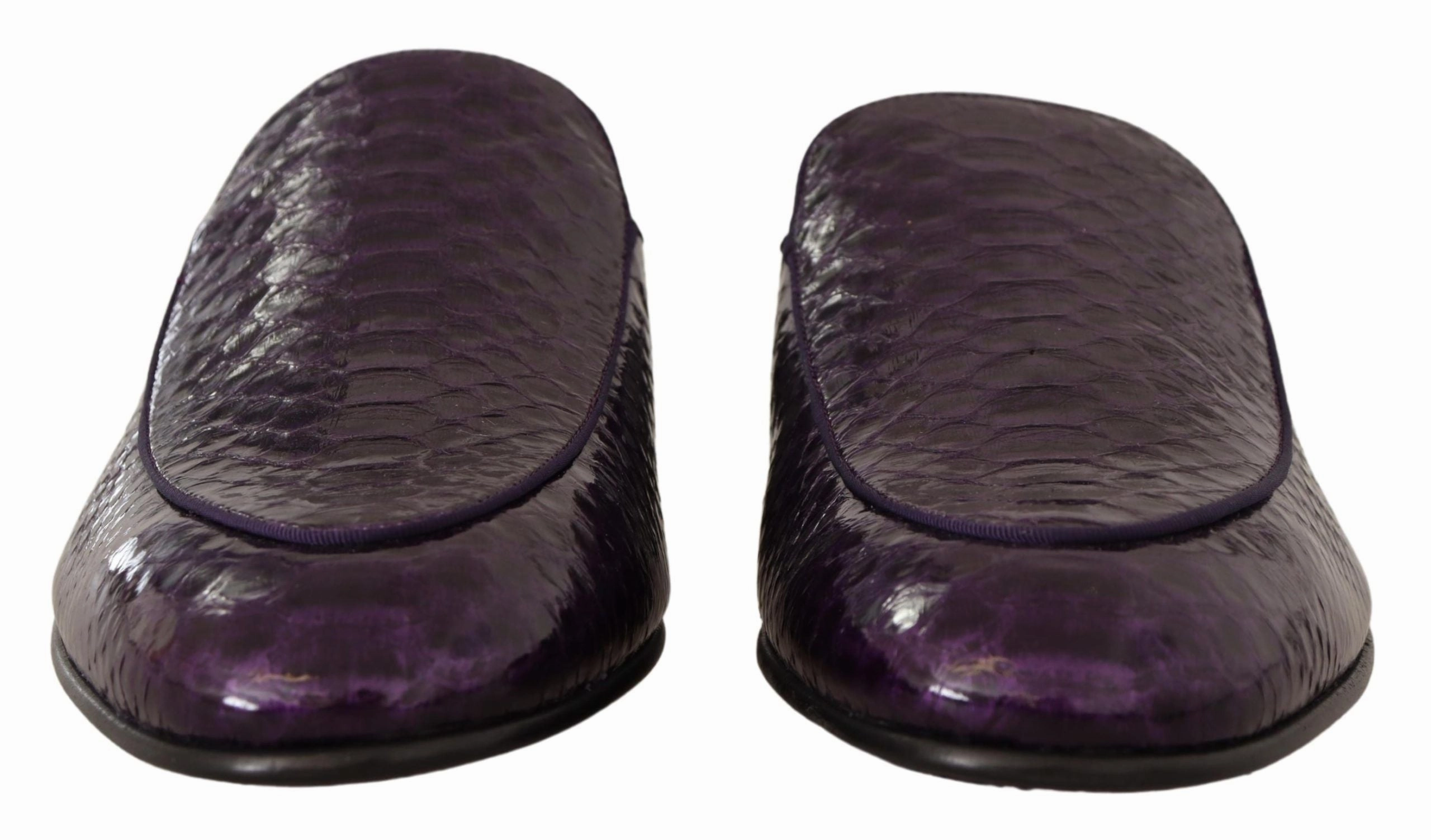 Dolce & Gabbana Exotic Python Leather Men's Slides