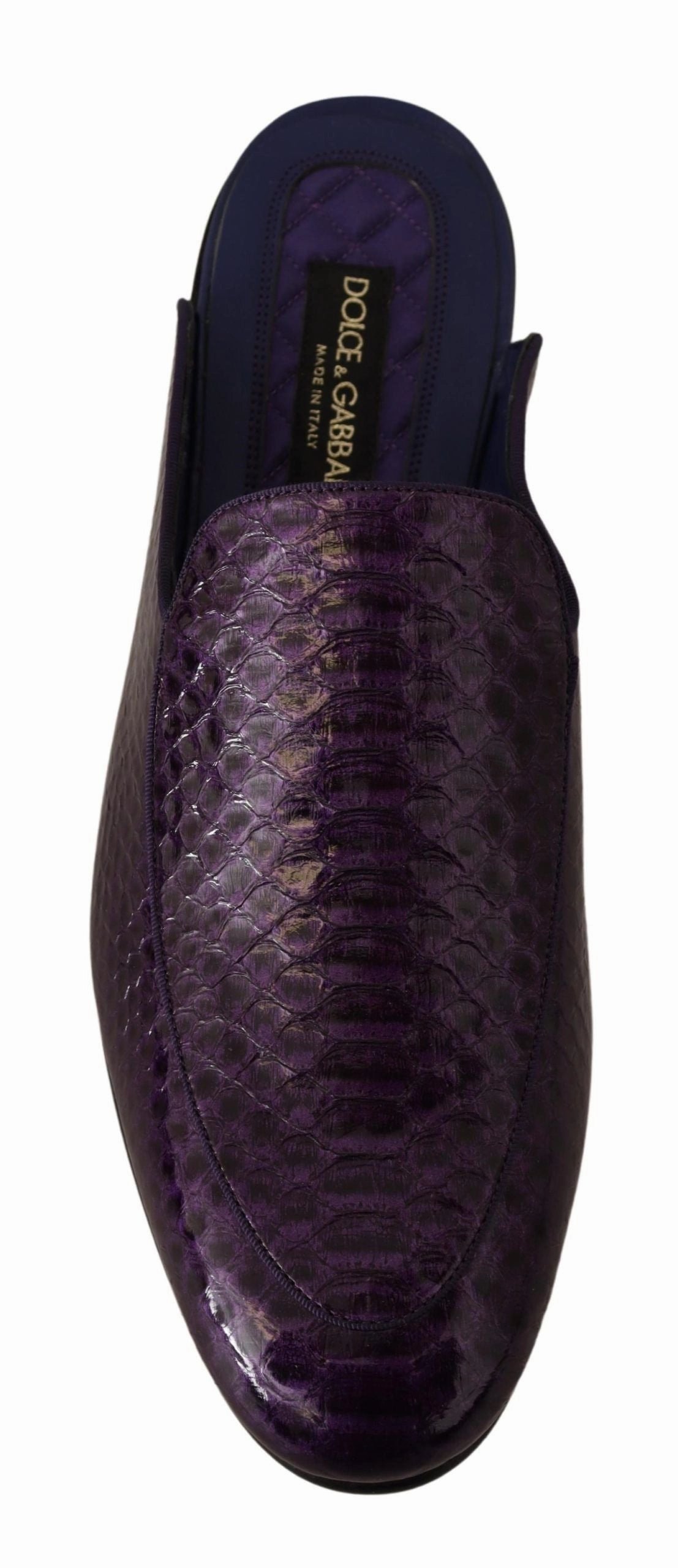 Dolce & Gabbana Exotic Python Leather Men's Slides