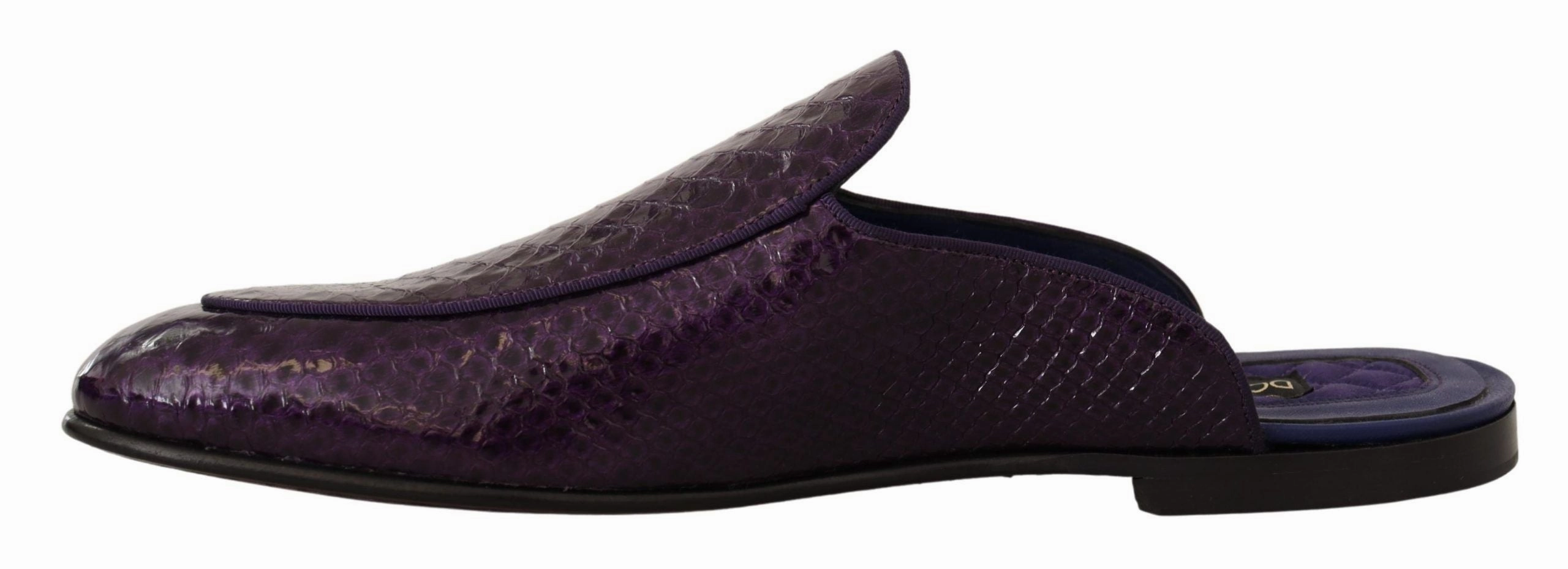 Dolce & Gabbana Exotic Python Leather Men's Slides