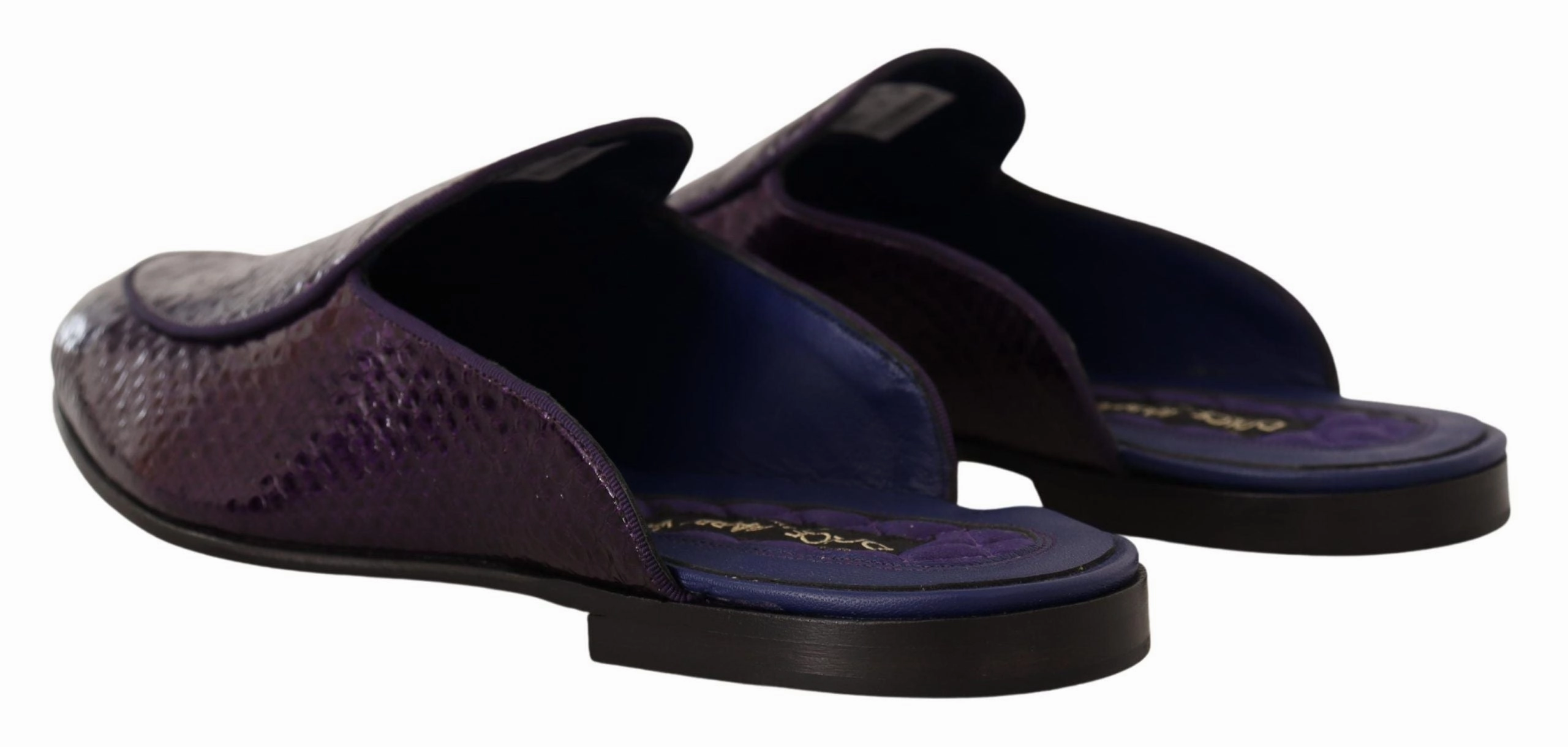 Dolce & Gabbana Exotic Python Leather Men's Slides