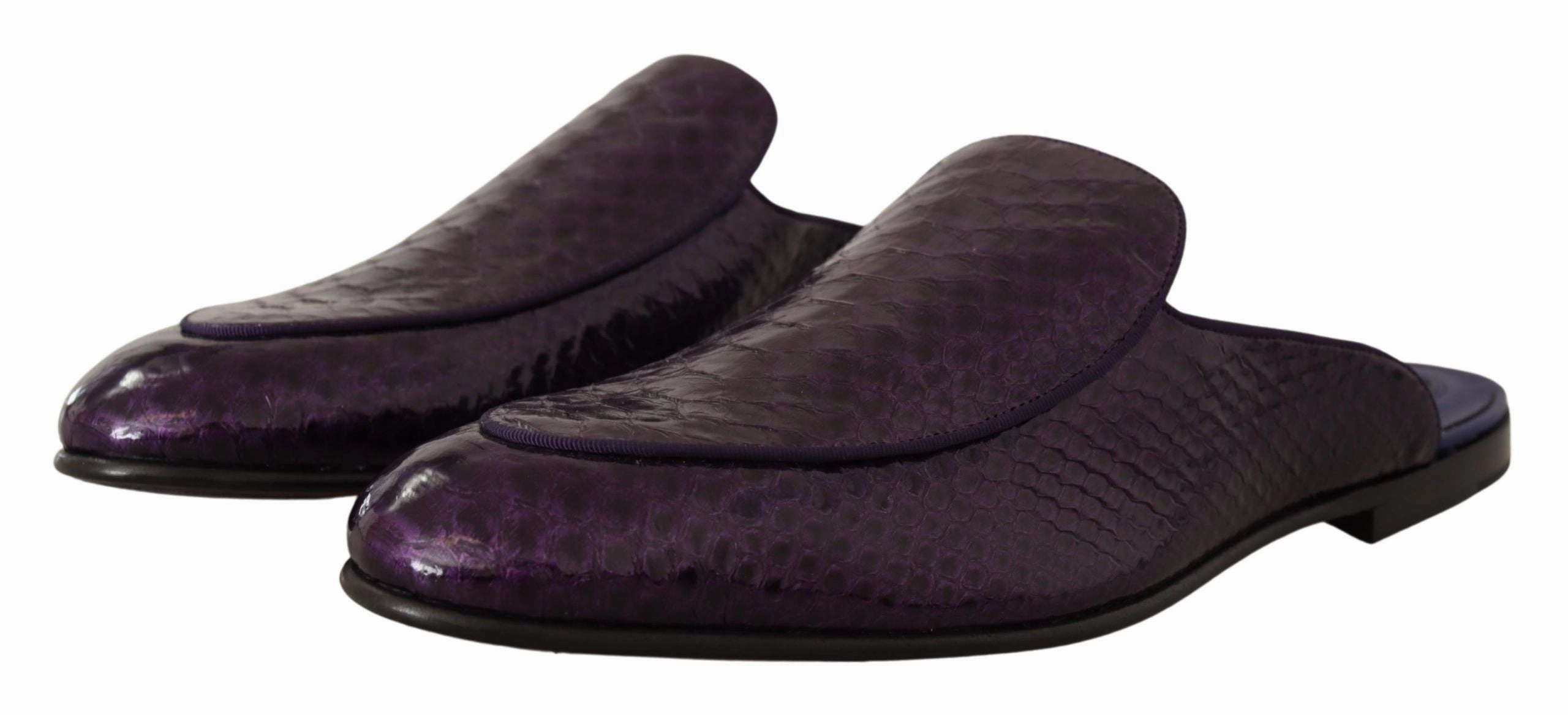 Dolce & Gabbana Exotic Python Leather Men's Slides