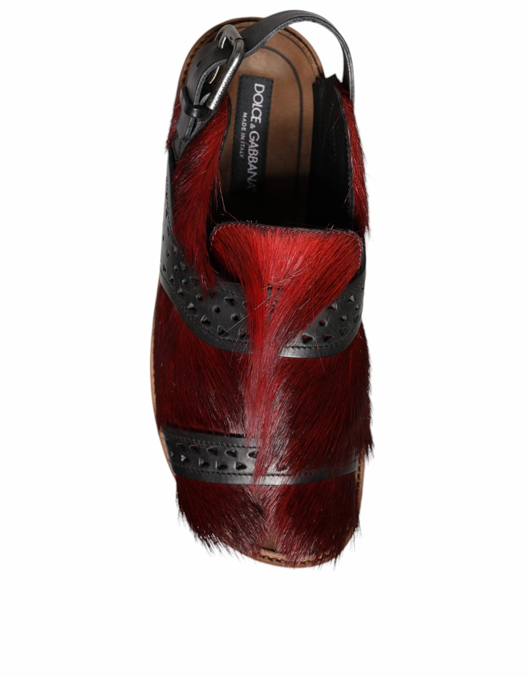 Dolce & Gabbana  Gazelle Hair Leather Sandals Men's Shoes
