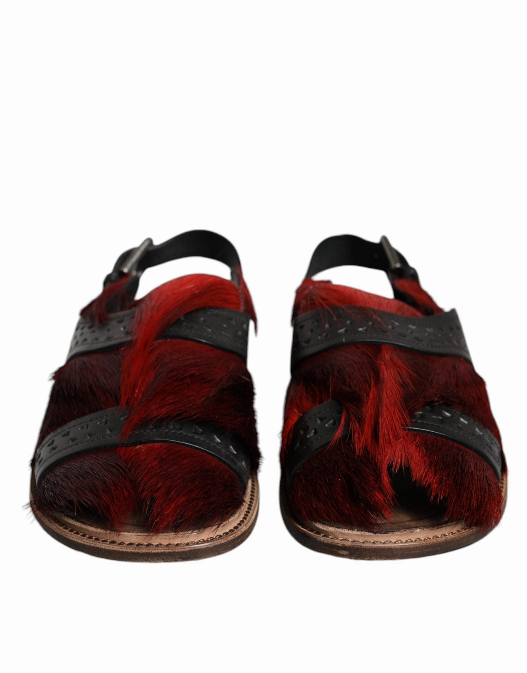 Dolce & Gabbana  Gazelle Hair Leather Sandals Men's Shoes