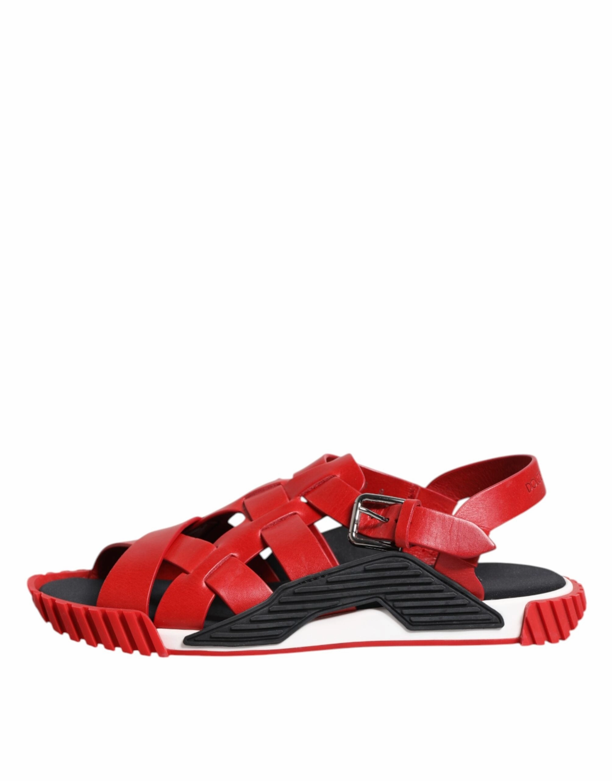 Dolce & Gabbana  Leather Ankle Strap Sandals Men's Shoes
