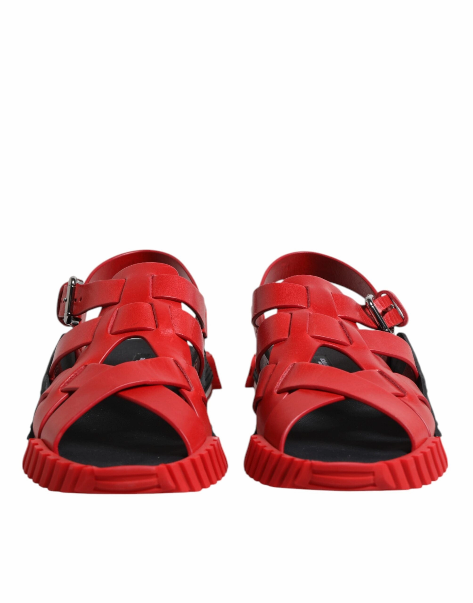Dolce & Gabbana  Leather Ankle Strap Sandals Men's Shoes