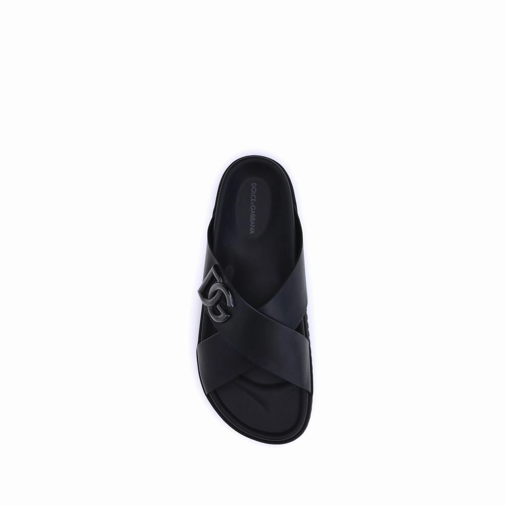 Dolce & Gabbana Leather Men's Sandals
