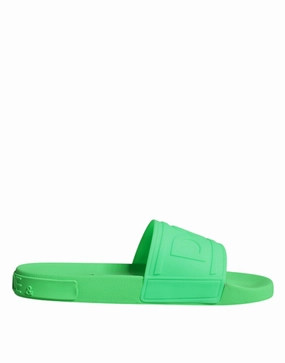 Dolce & Gabbana Leather Slides Sandals Beachwear Men's Shoes Discount Mens Beach Sandals