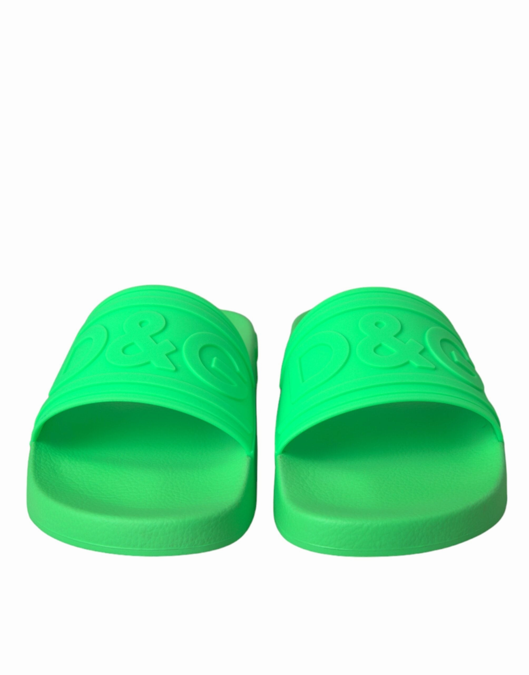 Dolce & Gabbana Leather Slides Sandals Beachwear Men's Shoes