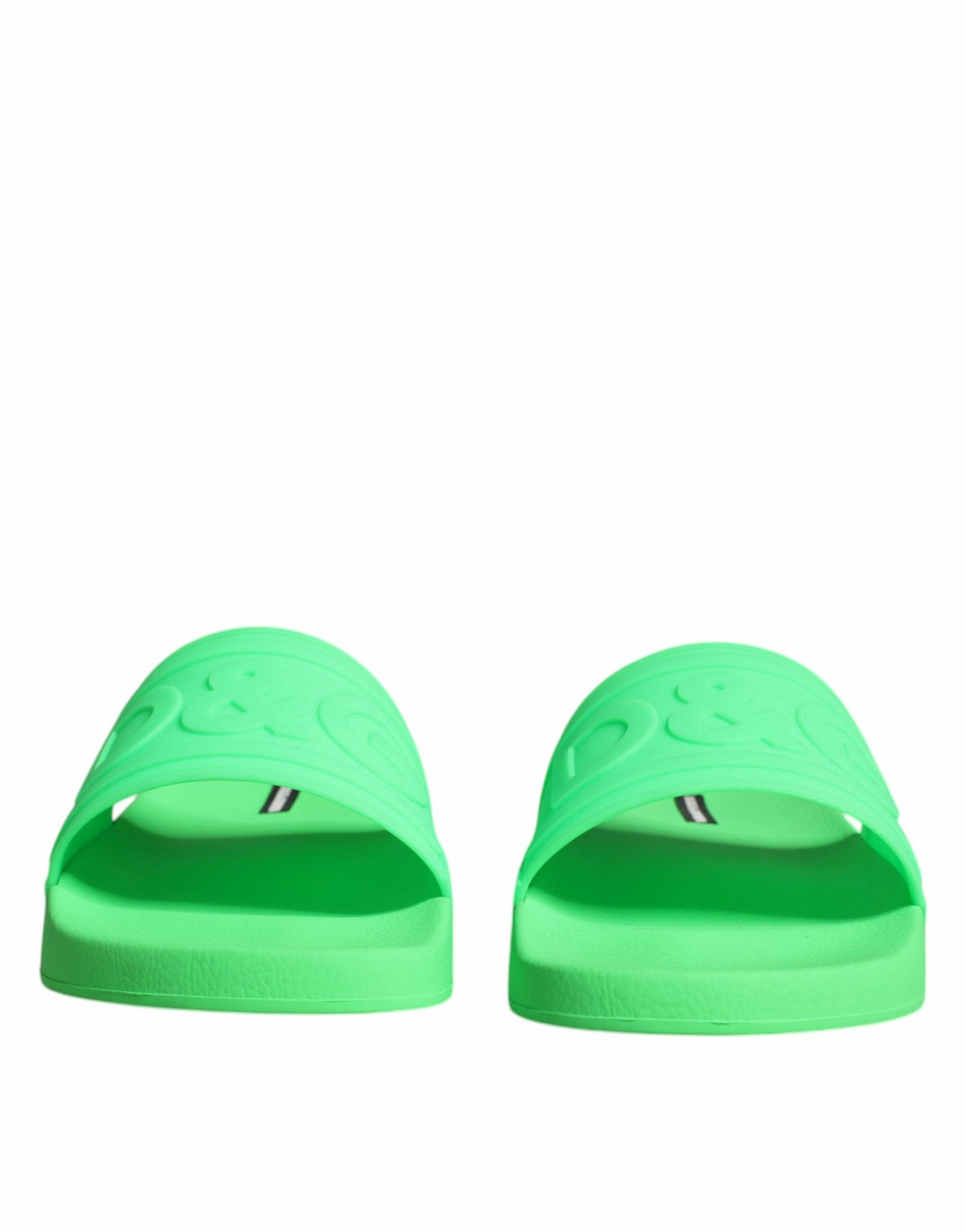 Dolce & Gabbana Leather Slides Sandals Beachwear Men's Shoes