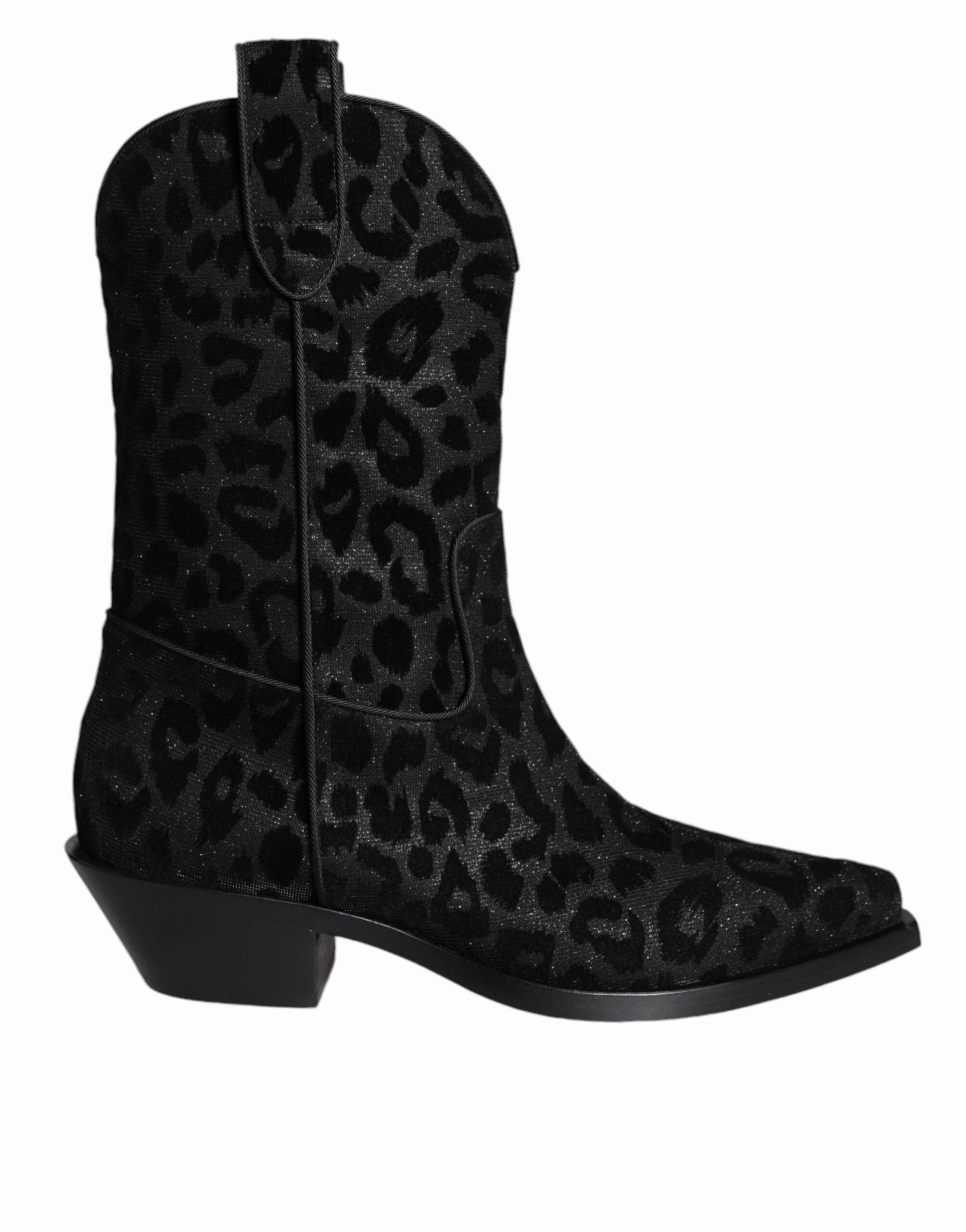 Dolce & Gabbana  Leopard Cowboy Boots Women's Shoes Promo on Womens Fashionable Boots