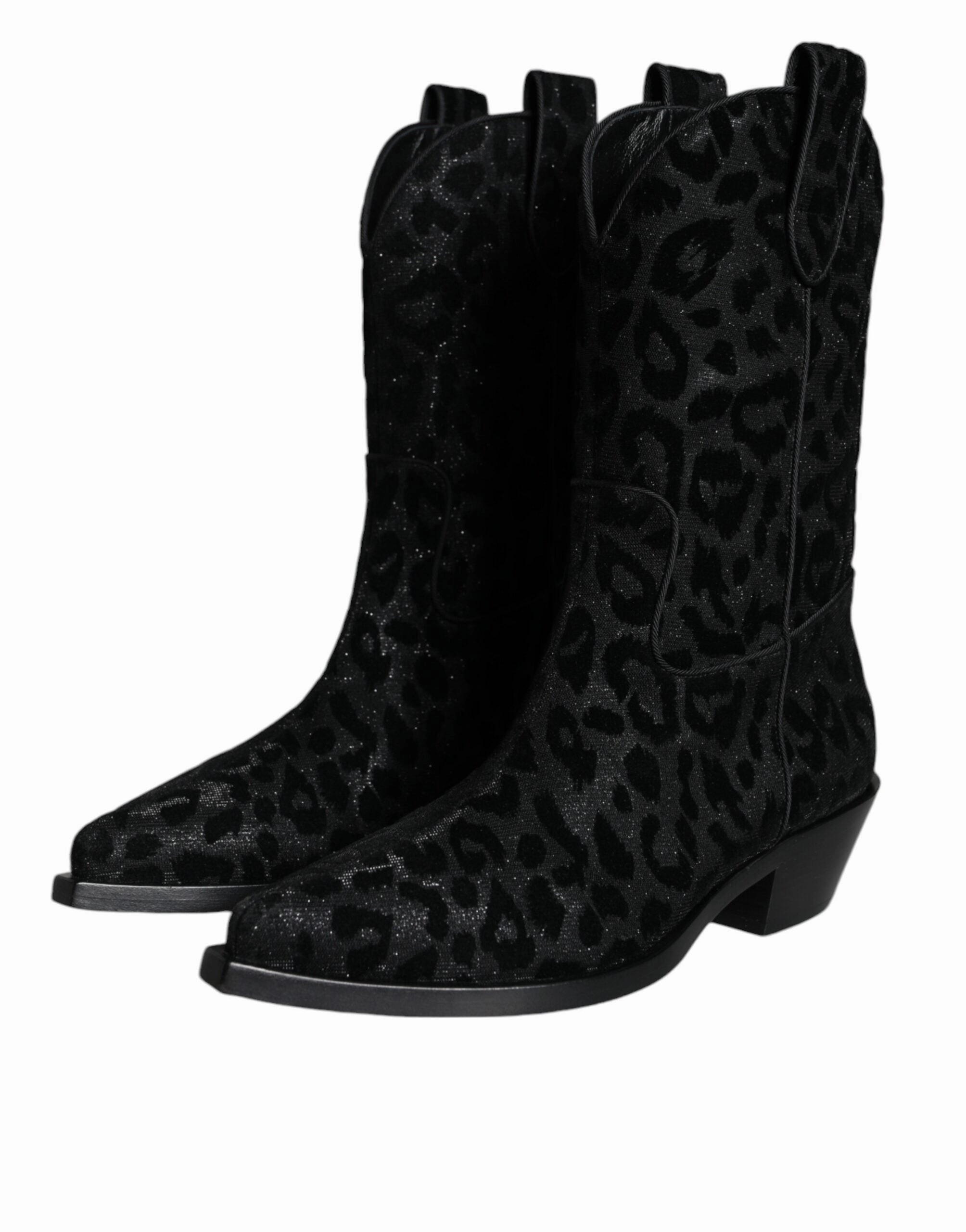 Dolce & Gabbana  Leopard Cowboy Boots Women's Shoes