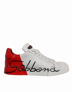 Dolce & Gabbana  Logo Portofino Sneakers Women's Shoes (Pre-Owned) Light Womens Sneakers clearance
