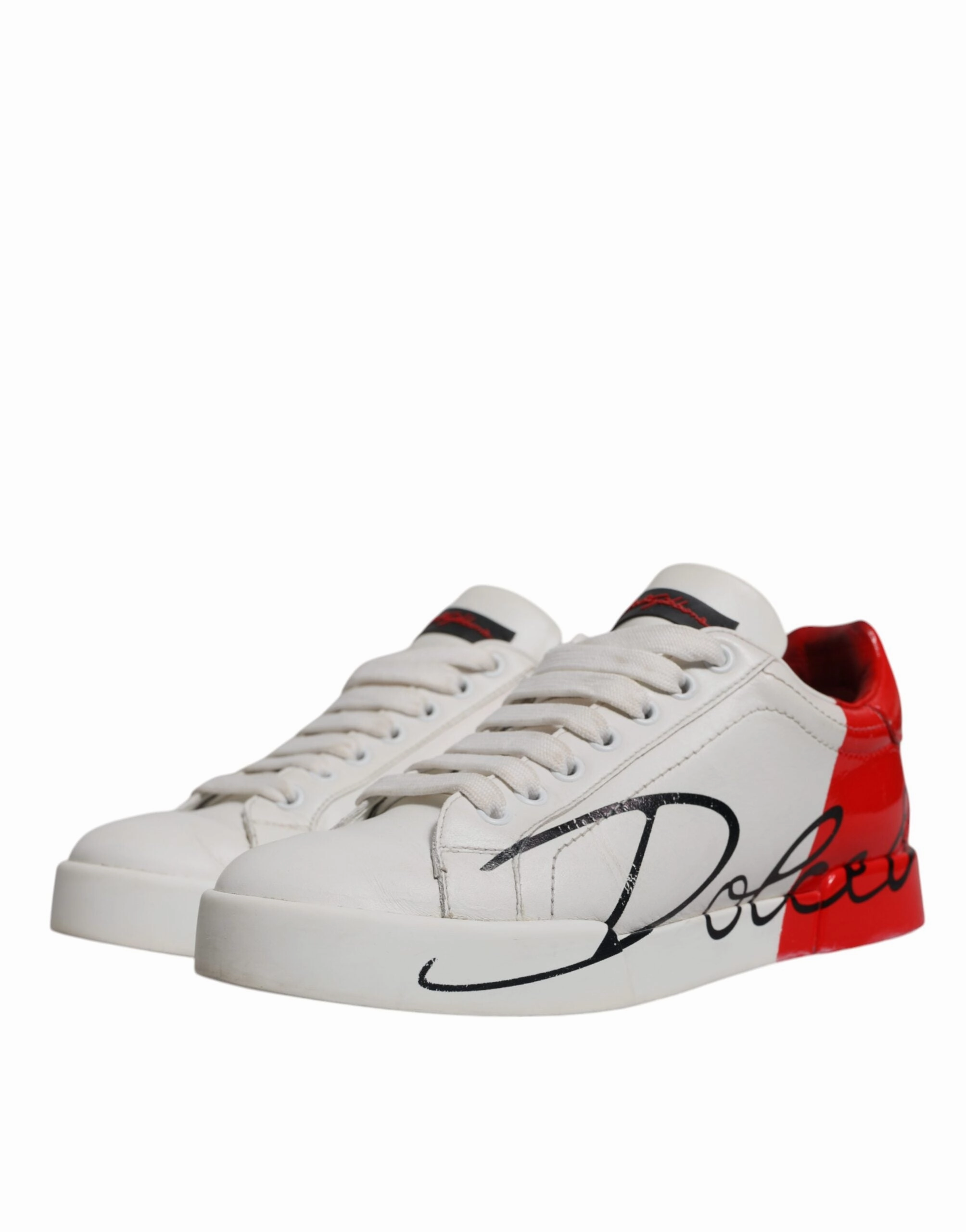 Dolce & Gabbana  Logo Portofino Sneakers Women's Shoes (Pre-Owned)