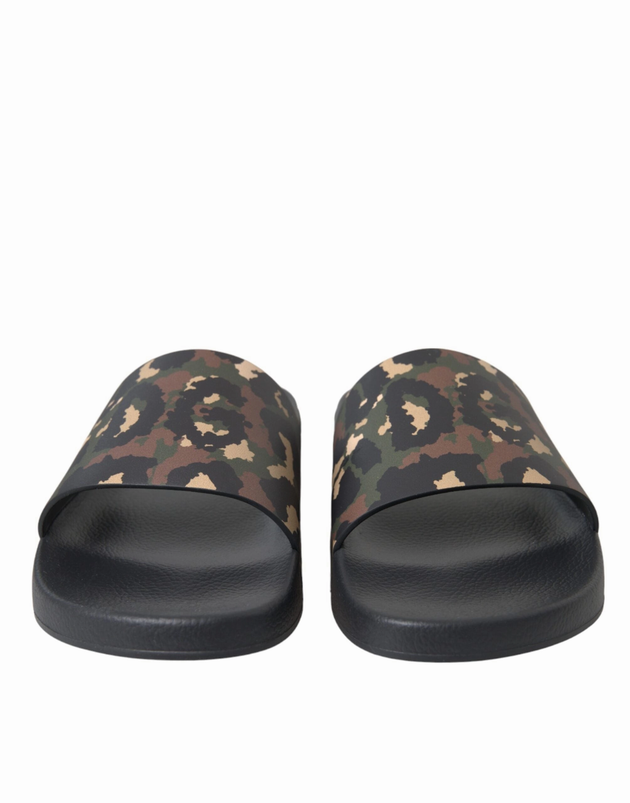 Dolce & Gabbana multi Camouflage Leather Beachwear Men Men's Shoes