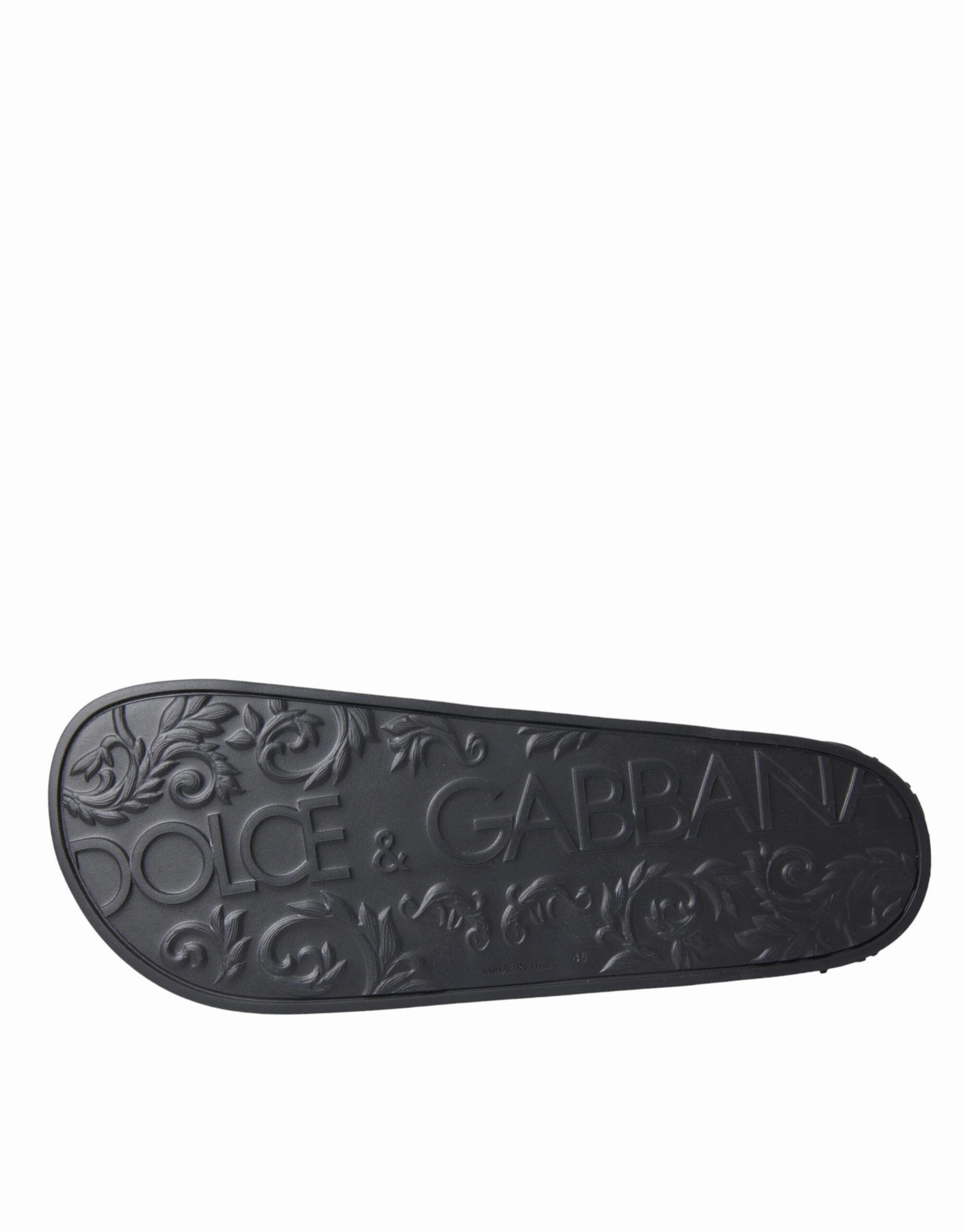 Dolce & Gabbana multi Camouflage Leather Beachwear Men Men's Shoes