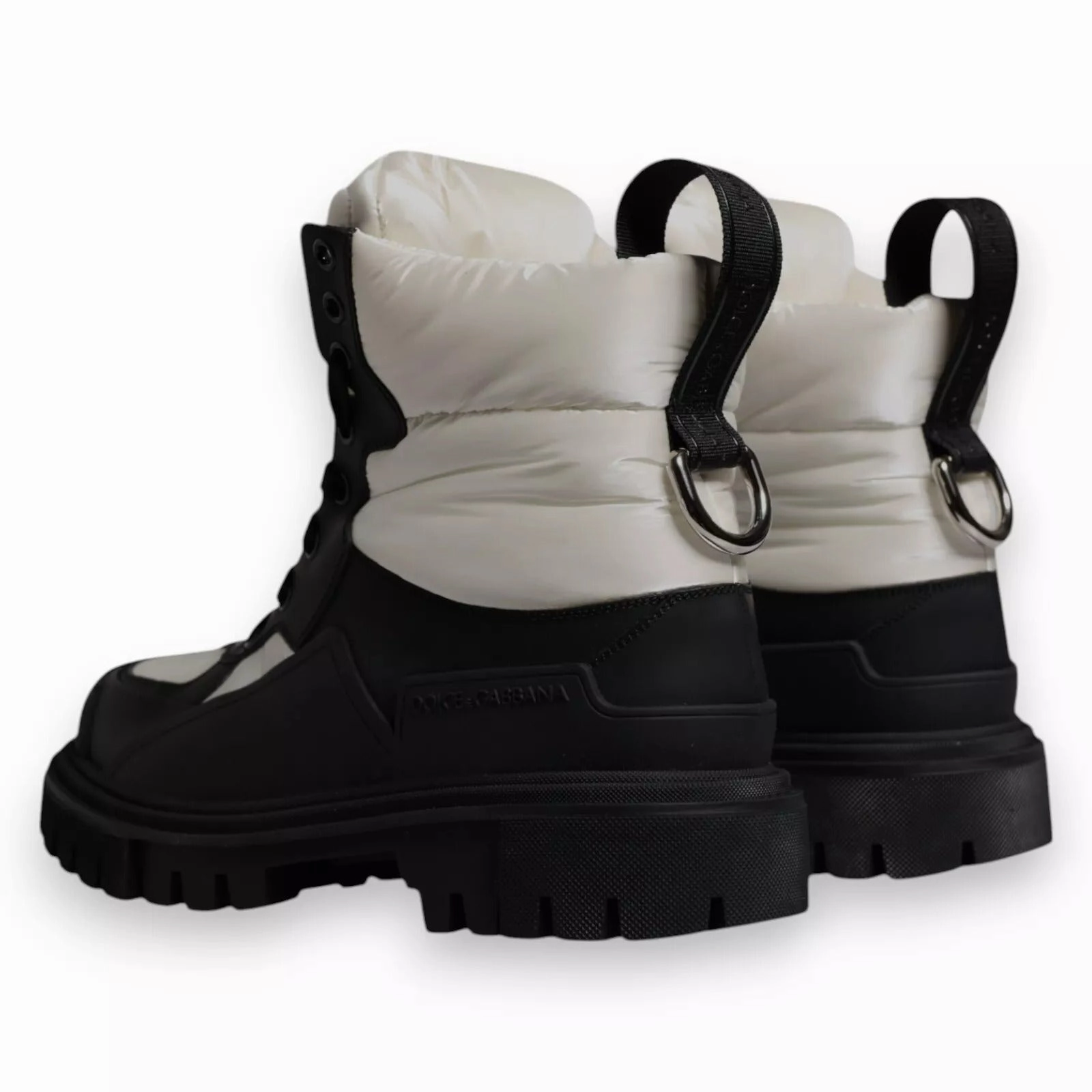 Dolce & Gabbana  Padded Mid Calf Lace Up Boots Women's Shoes (Pre-Owned)