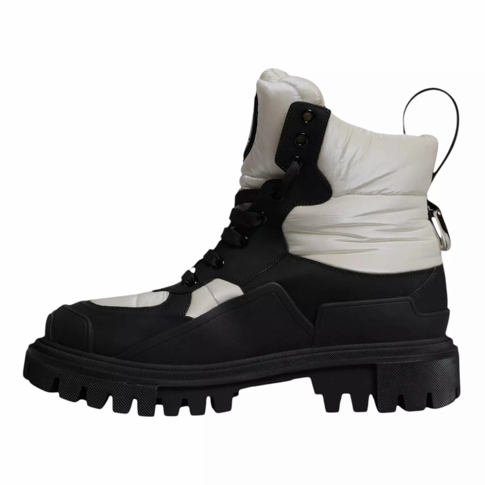 Dolce & Gabbana  Padded Mid Calf Lace Up Boots Women's Shoes (Pre-Owned)