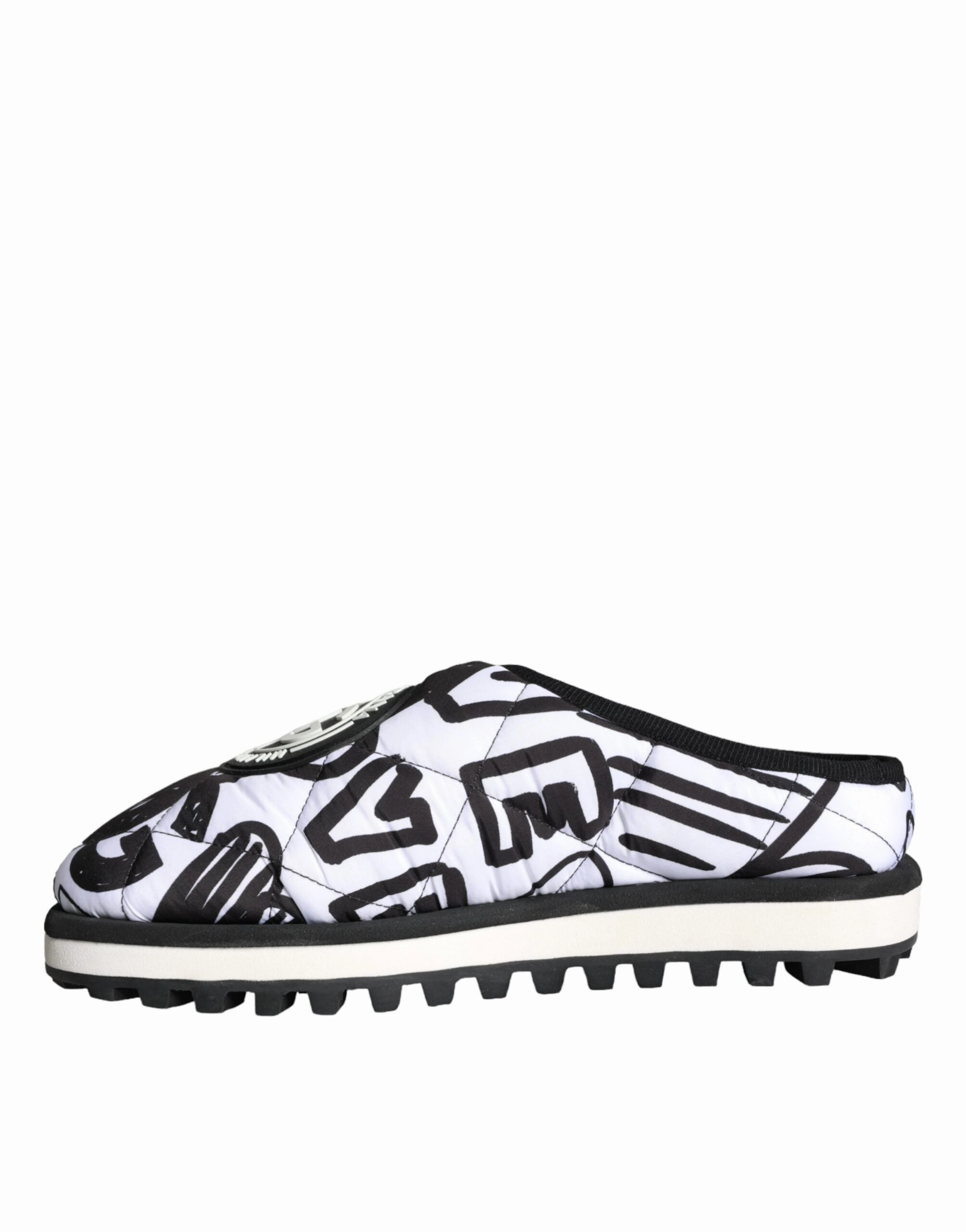 Dolce & Gabbana  Quilted Logo Sandals Slides Men's Shoes