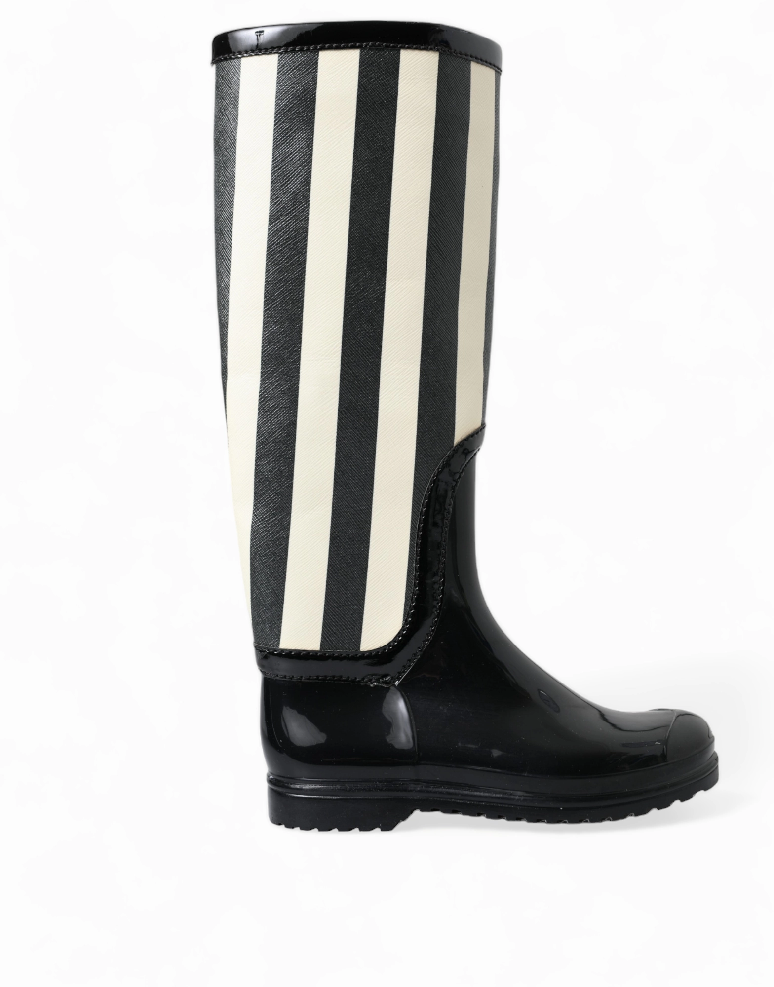 Dolce & Gabbana Striped Knee High Women's Boots Womens Boot Deals Today