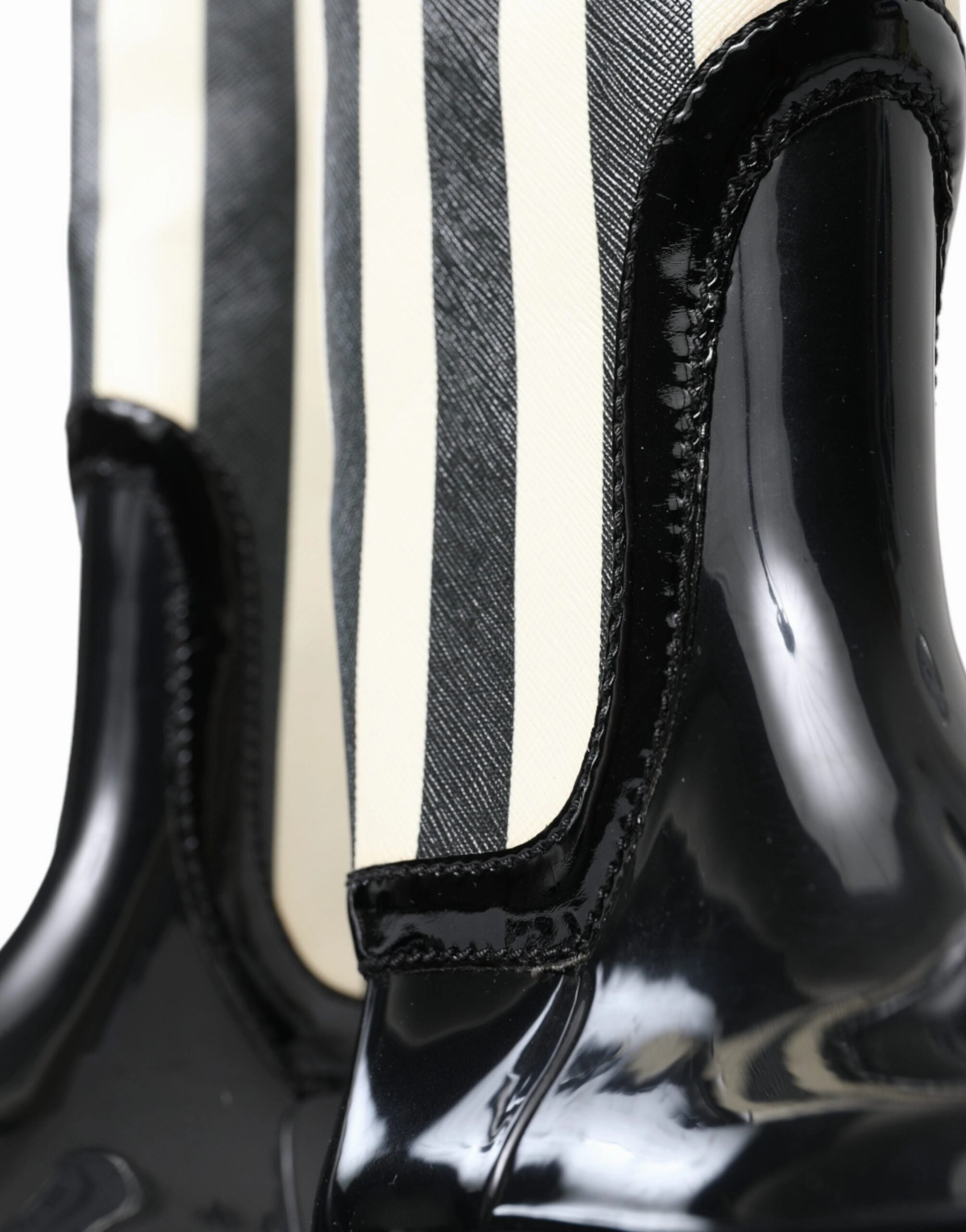 Dolce & Gabbana Striped Knee High Women's Boots