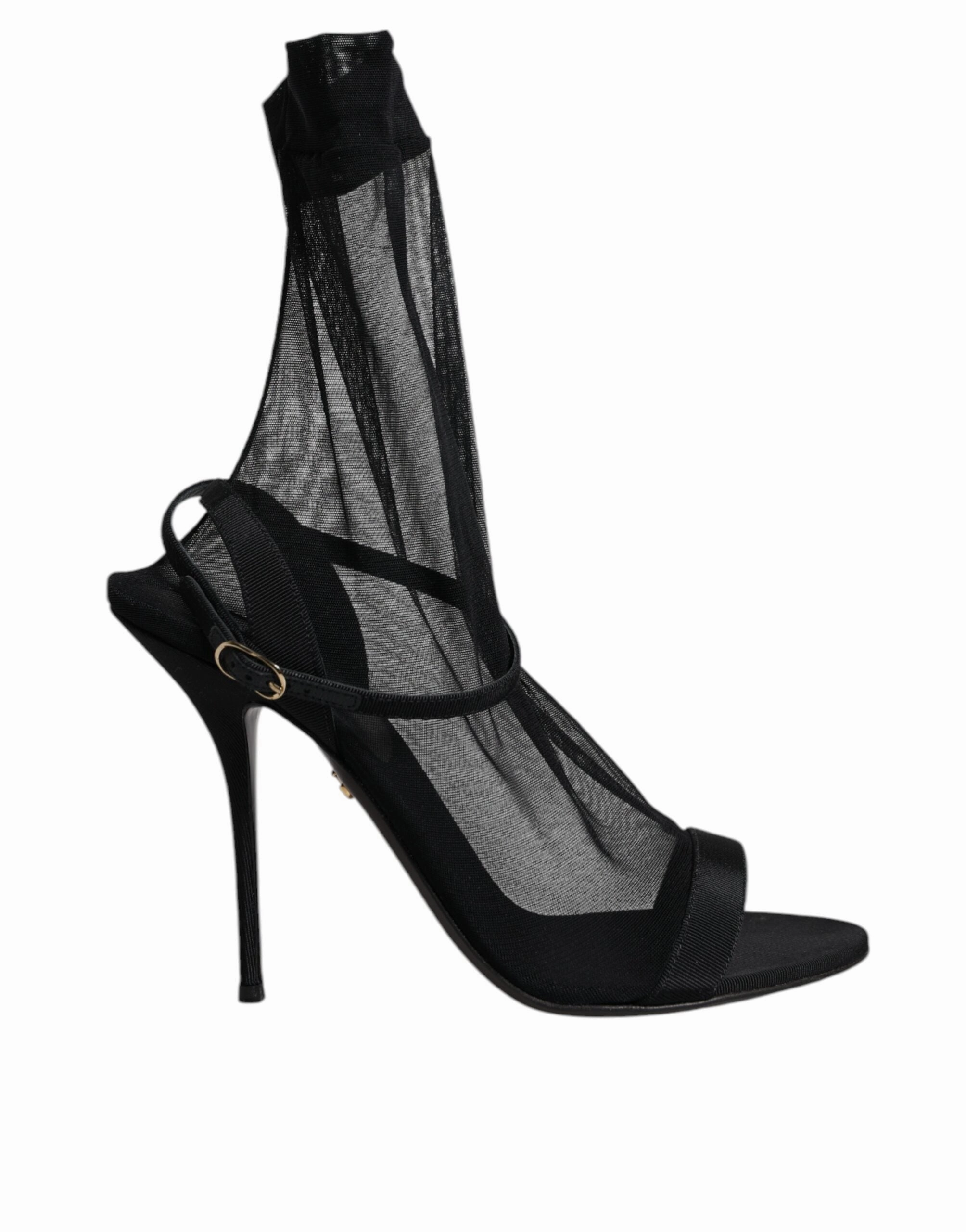 Dolce & Gabbana Tulle Stretch Heels Sandals Women's Shoes (Pre-Owned) Womens Flat Sandals clearance