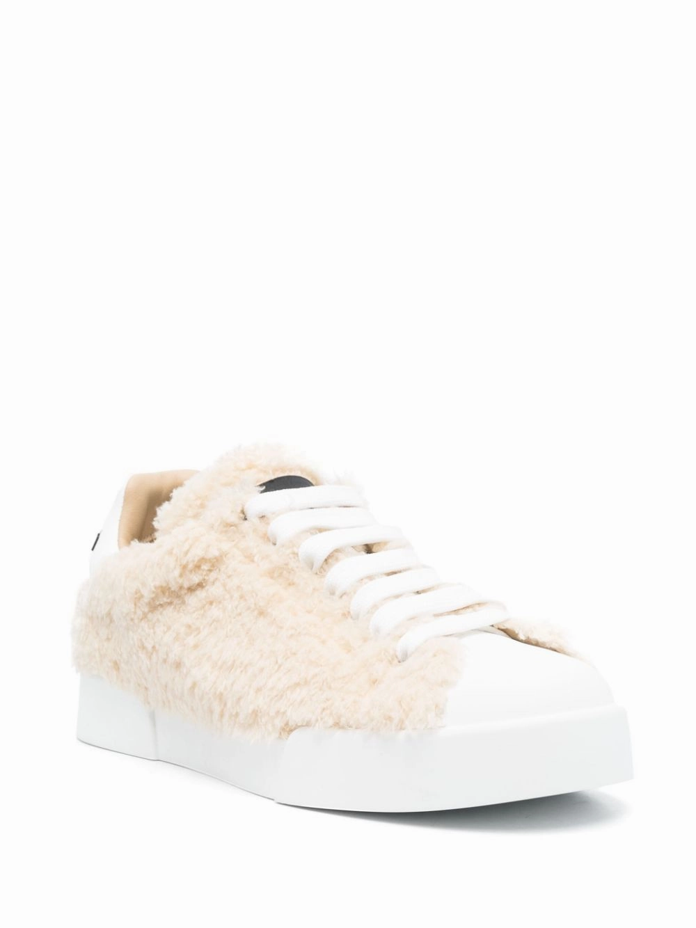 Dolce & Gabbana Women's Leather Sneakers With Embossed Logo
