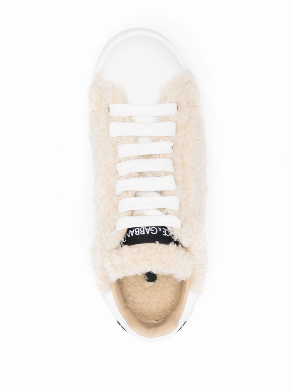 Dolce & Gabbana Women's Leather Sneakers With Embossed Logo