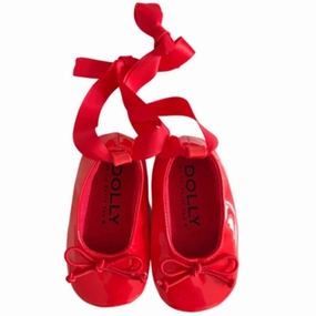Dolly by Le Petit Tom Ballerina Red House Slippers for Kids on sale