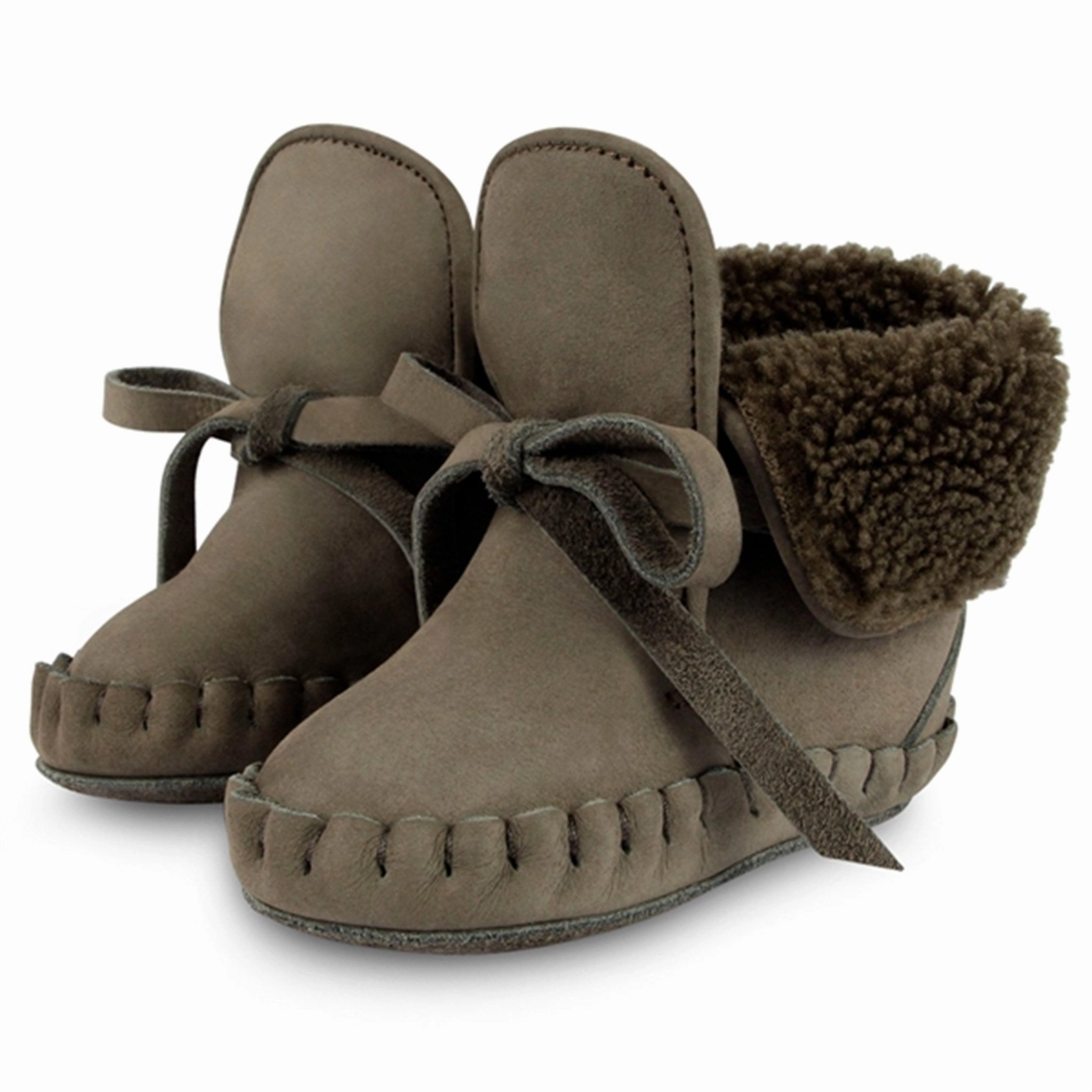 Donsje Baby Jaya Lining Stone Nubuck House Slippers for Kids on sale