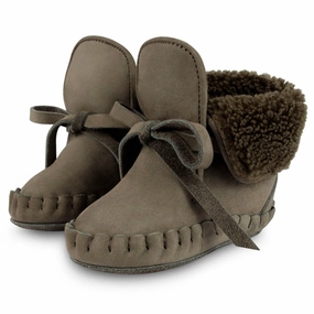 Donsje Baby Jaya Lining Stone Nubuck House Slippers for Kids on sale