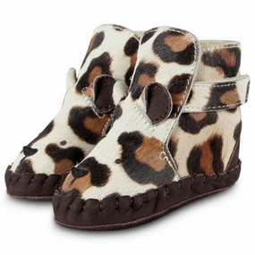 Donsje Baby Kapi Exclusive Lining Jaguar Spotted House Slippers for Kids on sale