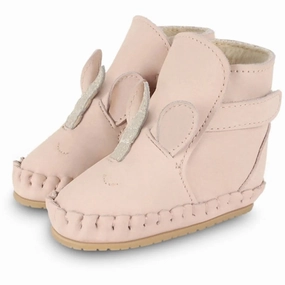Donsje Baby Kapi Special Lining Futter Unicorn Light Rose Leather House Slippers for Kids on sale