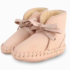 Donsje Baby Pina Classic Lining Powder Nubuck House Slippers for Kids on sale