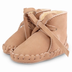 Donsje Baby Pina Classic Lining Truffle Nubuck House Slippers for Kids on sale