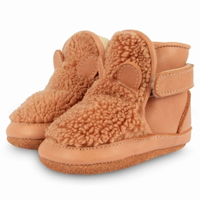 Donsje Baby Richy Lining Teddy Bear Light Mable Curly House Slippers for Kids on sale