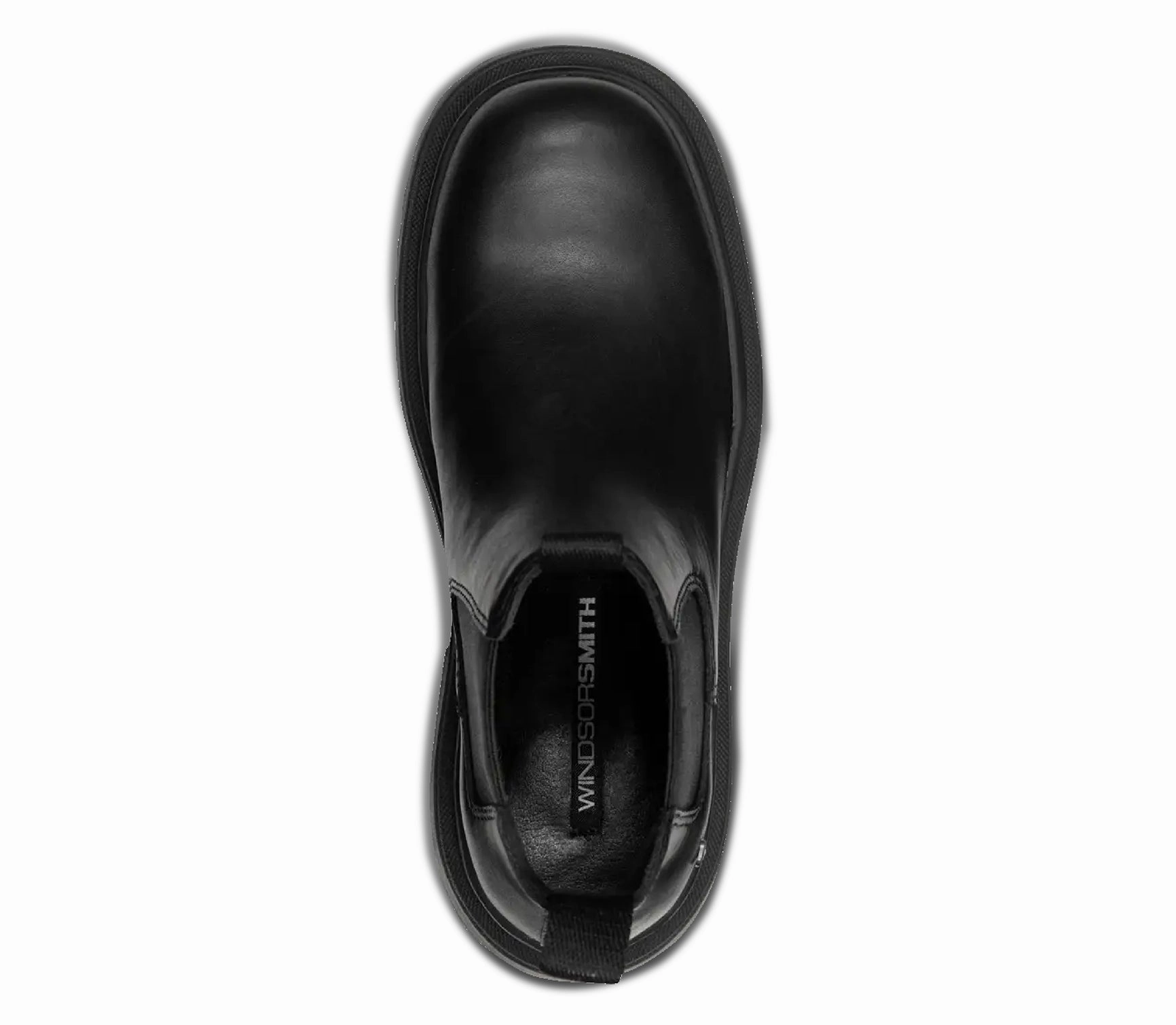 Dopamine - Women's Black Slip On Leather Chelsea Boots