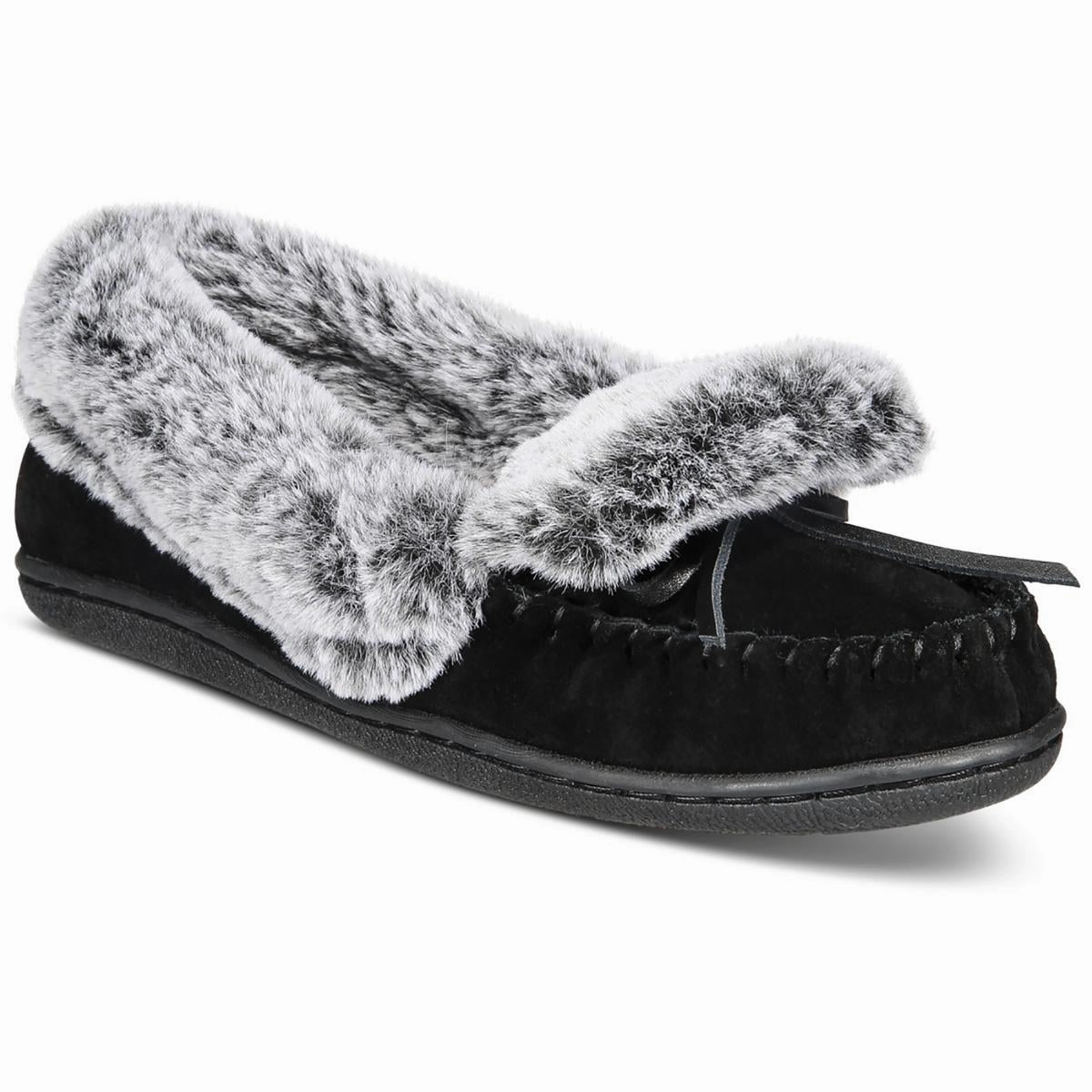 Dorenda Womens Suede Cozy Moccasin Slippers