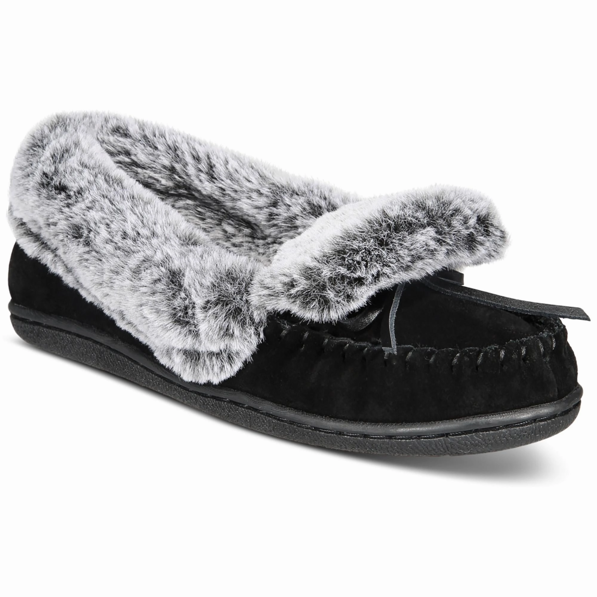 Dorenda Womens Suede Cozy Moccasin Slippers