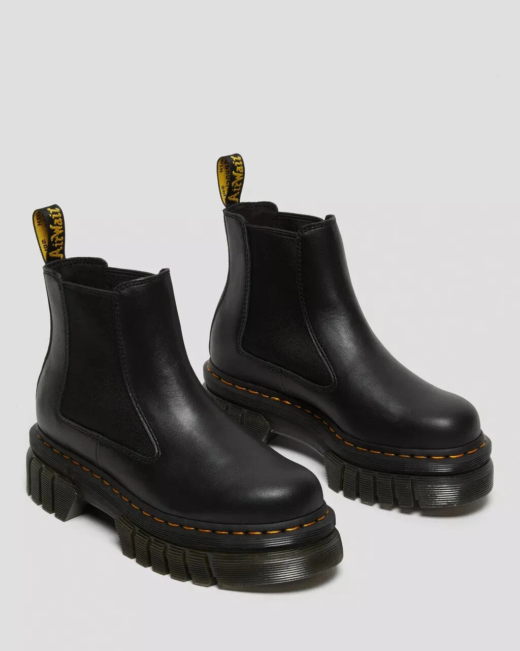 Dr. Martens Audrick 27148001 Women 9 Black Leather Platform Chelsea Boot KHD2374 Top-rated Womens Boots outlet