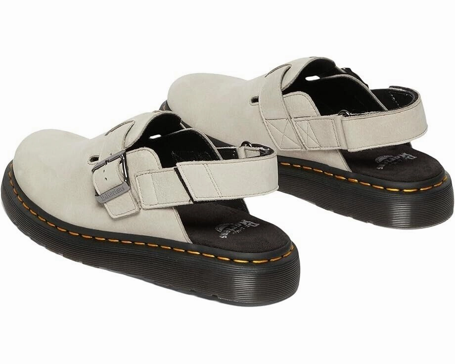 Dr. Martens Jorge II Sandals Men's US 9 Gray Leather Slingback Mule KHD1416