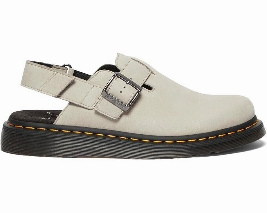Dr. Martens Jorge II Sandals Men's US 9 Gray Leather Slingback Mule KHD1416